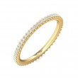 FlyerFit® 18K Yellow Gold Eternity Wedding Band