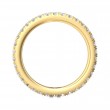 FlyerFit® 18K Yellow Gold Eternity Wedding Band