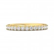 FlyerFit® 18K Yellow Gold Eternity Wedding Band