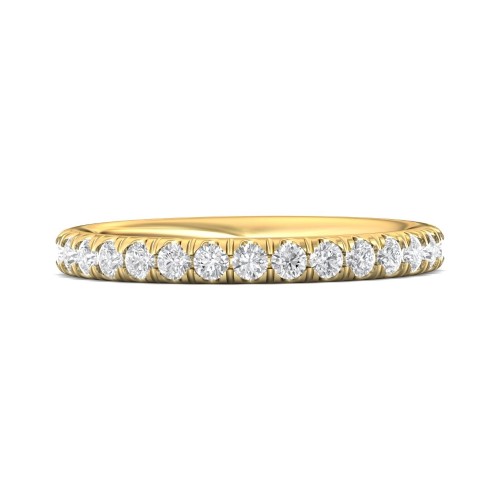 FlyerFit&reg; 14K Yellow Gold Eternity Wedding Band