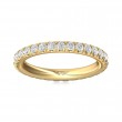 FlyerFit® 18K Yellow Gold Eternity Wedding Band