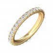 FlyerFit® 18K Yellow Gold Eternity Wedding Band