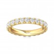 FlyerFit® 14K Yellow Gold Eternity Wedding Band