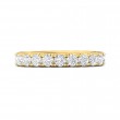 FlyerFit® 14K Yellow Gold Micropave Cutdown Wedding Band