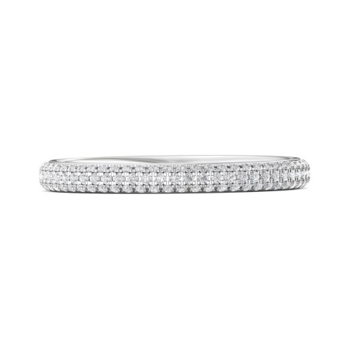 FlyerFit&reg; Platinum Eternity Wedding Band