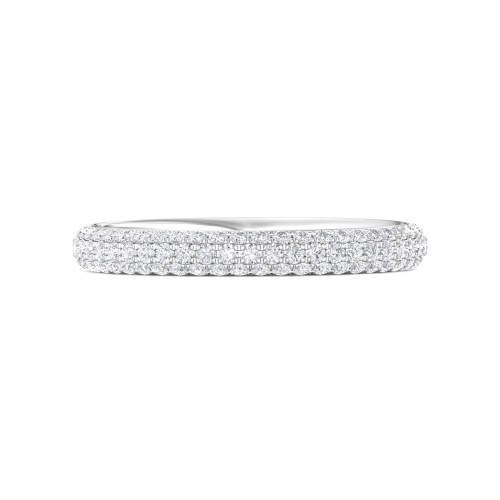 FlyerFit&reg; Platinum Eternity Wedding Band
