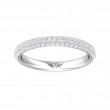 FlyerFit® Platinum Eternity Wedding Band