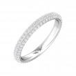 FlyerFit® Platinum Eternity Wedding Band