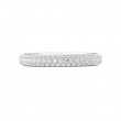 FlyerFit® 18K White Gold Eternity Wedding Band