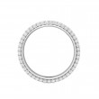 FlyerFit® 18K White Gold Eternity Wedding Band