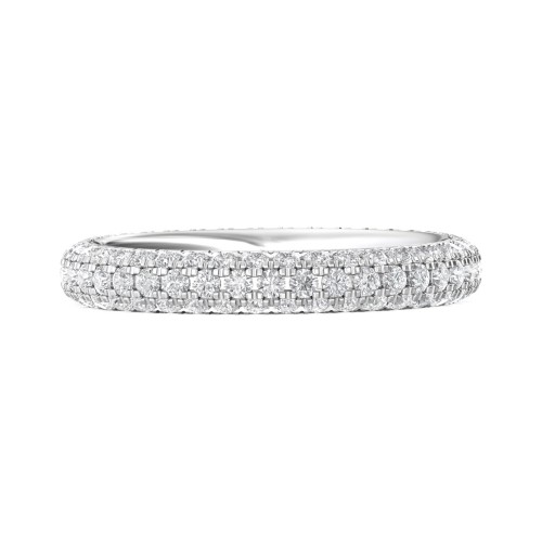 FlyerFit&reg; Platinum Eternity Wedding Band