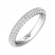FlyerFit® Platinum Eternity Wedding Band