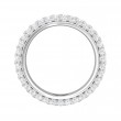 FlyerFit® 14K White Gold Eternity Wedding Band