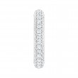 FlyerFit® 14K White Gold Eternity Wedding Band
