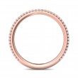 FlyerFit® 18K Pink Gold Eternity Wedding Band