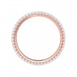 FlyerFit® 18K Pink Gold Eternity Wedding Band