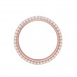 FlyerFit® 14K Pink Gold Eternity Wedding Band