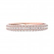 FlyerFit® 18K Pink Gold Eternity Wedding Band