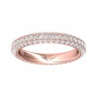 FlyerFit® 18K Pink Gold Eternity Wedding Band