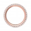 FlyerFit® 18K Pink Gold Eternity Wedding Band