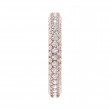 FlyerFit® 18K Pink Gold Eternity Wedding Band