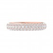 FlyerFit® 18K Pink Gold Eternity Wedding Band