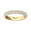 FlyerFit® 18K Yellow Gold Eternity Wedding Band