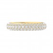 FlyerFit® 18K Yellow Gold Eternity Wedding Band