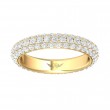 FlyerFit® 18K Yellow Gold Eternity Wedding Band