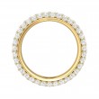 FlyerFit® 18K Yellow Gold Eternity Wedding Band