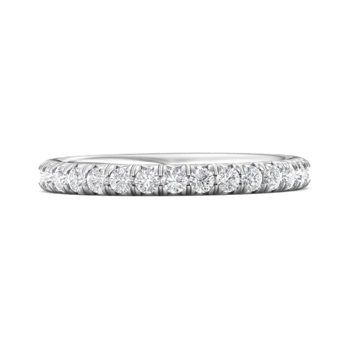 FlyerFit&reg; Platinum Eternity Wedding Band