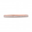 FlyerFit® 18K Pink Gold Eternity Wedding Band