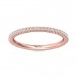 FlyerFit® 18K Pink Gold Eternity Wedding Band