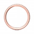FlyerFit® 18K Pink Gold Eternity Wedding Band