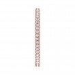 FlyerFit® 18K Pink Gold Eternity Wedding Band