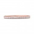 FlyerFit® 14K Pink Gold Eternity Wedding Band