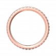 FlyerFit® 14K Pink Gold Eternity Wedding Band
