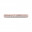 FlyerFit® 14K Pink Gold Eternity Wedding Band