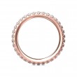 FlyerFit® 14K Pink Gold Eternity Wedding Band