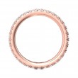 FlyerFit® 18K Pink Gold Eternity Wedding Band