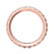 FlyerFit® 18K Pink Gold Eternity Wedding Band