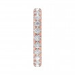 FlyerFit® 18K Pink Gold Eternity Wedding Band