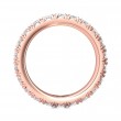 FlyerFit® 18K Pink Gold Eternity Wedding Band