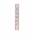 FlyerFit® 18K Pink Gold Eternity Wedding Band