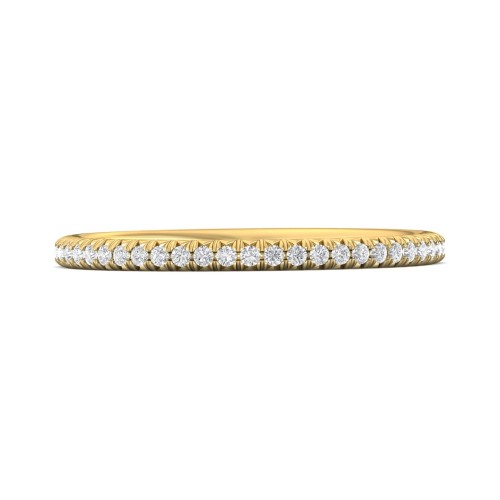 FlyerFit&reg; 14K Yellow Gold Eternity Wedding Band