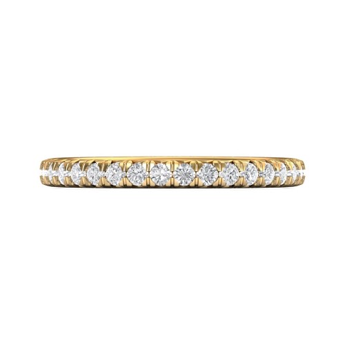 FlyerFit&reg; 14K Yellow Gold Eternity Wedding Band