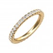 FlyerFit® 14K Yellow Gold Eternity Wedding Band