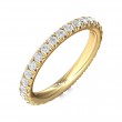 FlyerFit® 14K Yellow Gold Eternity Wedding Band