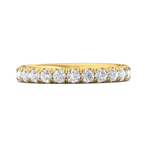 FlyerFit&reg; 14K Yellow Gold Eternity Wedding Band