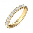 FlyerFit® 14K Yellow Gold Eternity Wedding Band